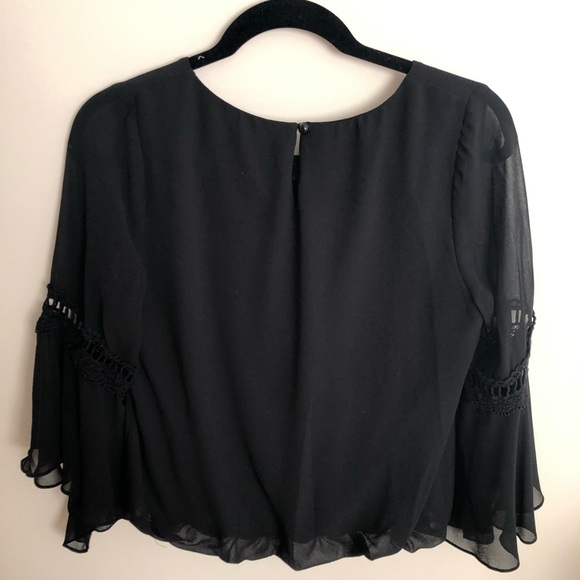 Boho black top - Picture 2 of 2